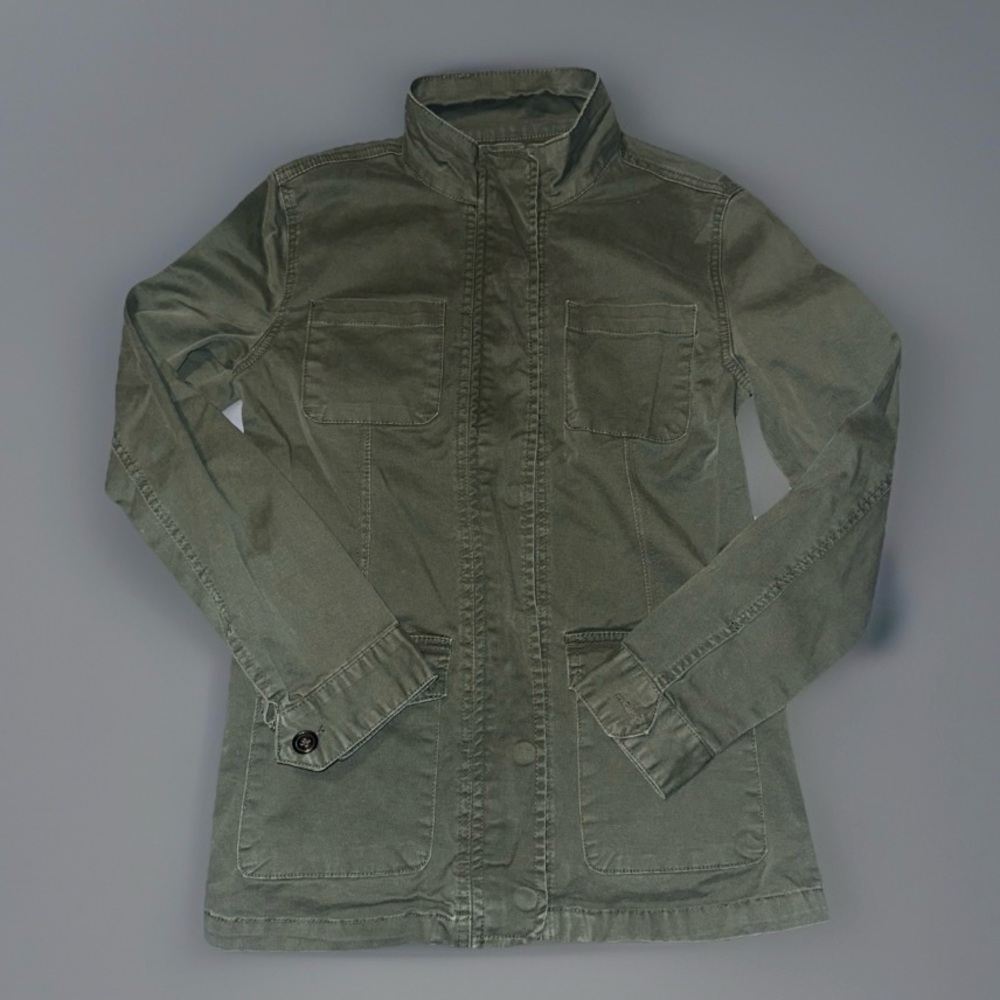 Kensie Denim Utility Jacket Green Women’s Small